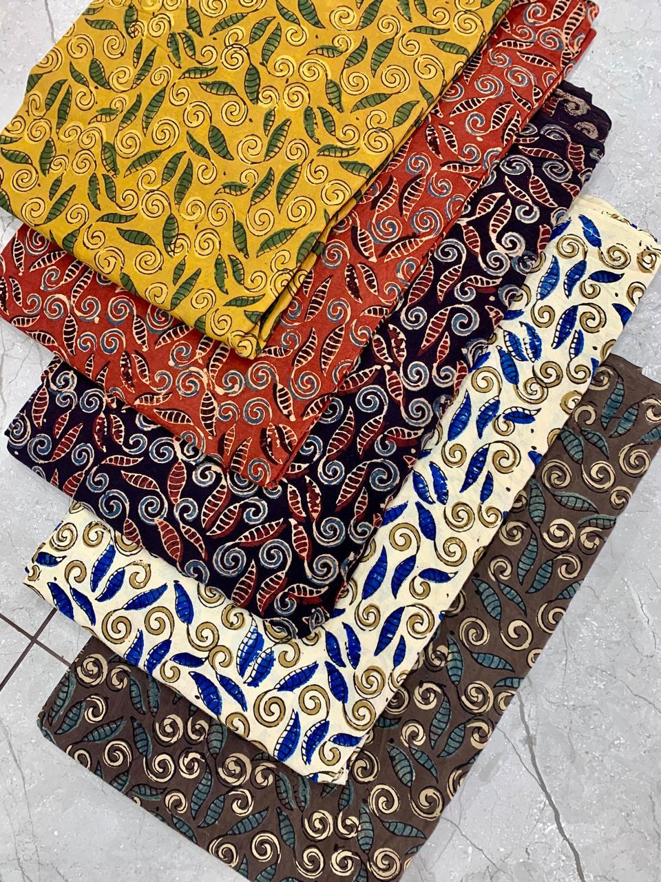 Multicolor star pattern Ajrakh handblock printed pure cotton wholesale fabric with natural dyes – Fabtexs
